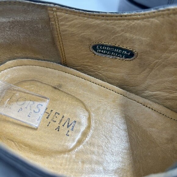 Florsheim Imperial Shoes Sz 12D Black Oxford Goodyear Welt Laced 12083 main image 4